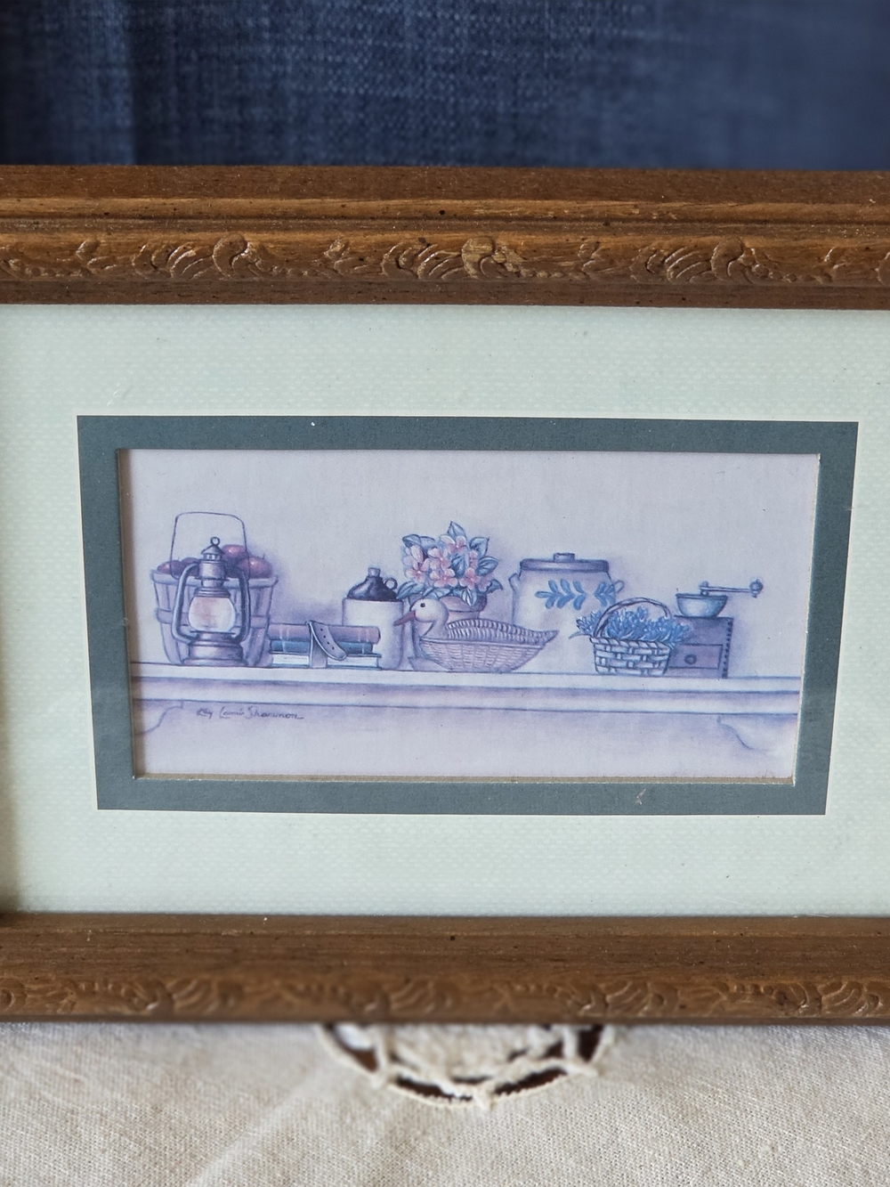 Vintage Country Kitchen Framed Print | Farmhouse Wall Decor | Rustic Cottage Art
